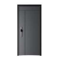 Prix de gros Porte de sécurité en acier Porte de portail en acier inoxydable Design de porte moderne en acier pour la maison