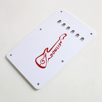 Donlis Quality Celluloid Tortoise ST Guitar Back Plates 4Ply for 6 String Electric Tremolo Cover Plate