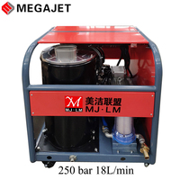 Machine à jet d'eau de qualité commerciale 250bar Hydro Blasting Equipment 250bar 18L/min Nettoyeur haute pression