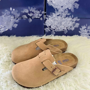 Sandalias Birkens Booston de Gamuza Vacuna Premium al por Mayor, Zapatos Casuales de Corcho Suave para Verano, Alta Comodidad para Hombres y Mujeres - Product Image 5