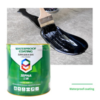 Revêtement liquide polyuréthane noir monocomposant SP110 pour l'étanchéité des sols de salle de bain et de balcon