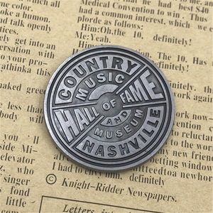 Moneda Conmemorativa Personalizada de Aleación de Zinc, Recuerdo Coleccionable para Eventos Deportivos, Salón de la Fama de la Música de Nashville - Product Image 2