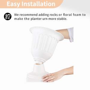 Decoración del hogar ecológica romana europea, fondo de escenario de boda, maceta grande de plástico para jardines interiores y exteriores - Product Image 3