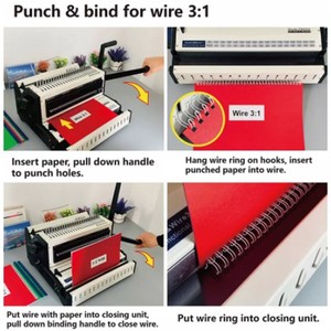 Cw2016 <span class=keywords><strong>A4</strong></span>/A5/F4 Kích thước lược và dây điện tử đấm và máy tính RÀNG BUỘC - Product Image 6