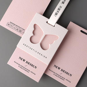 Vêtements personnalisés Textiles de maison Étiquettes à la mode Suspendus Carte Produits Usine Liste Personnalisation avec Impression de Logos - Product Image 5