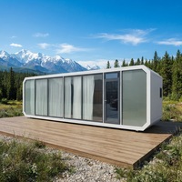 Structure de conteneur préfabriquée en acier galvanisé amovible, pièce familiale modulaire, structure de conteneur 20 pieds, bureau pod pour jardin