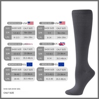 Chaussettes de compression athlétiques respirantes, 6 paires, antibactériennes, tricotées, mi-mollet, pour adultes, pour le printemps et l'été