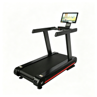 Caminadora para Gimnasio con Pantalla Inalámbrica de 21.5 Pulgadas, Cargador de Teléfono Integrado, Inclinación Motorizada Ajustable
