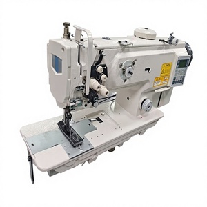 Máquina de Coser de Doble Aguja de Triple Arrastre para Trabajo Pesado DS-1560D-7 con Cortahilos Automático - Product Image 1