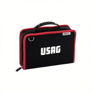 Usag Tool Bag – sac à outils rouge et noir avec fermeture éclair, étui de transport pour le rangement des outils - Product Image 2