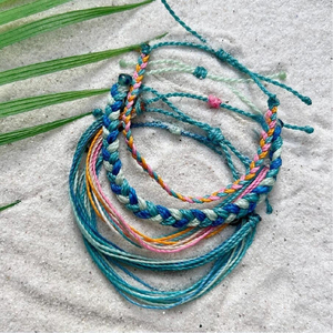 Recién llegados Sunkisssed Seas <span class=keywords><strong>Friendship</strong></span> 5 Pack pulsera impermeable encerado hecho a mano pulseras - Product Image 5