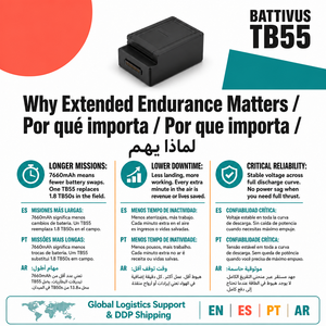 Batterie intelligente auto-chauffante TB55 7660mAh pour la série de drones DJI <span class=keywords><strong>Matrice</strong></span> <span class=keywords><strong>200</strong></span> M210 M210RTK <span class=keywords><strong>V2</strong></span>, pour opérations d'inspection par temps froid - Product Image 5