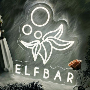 Letrero de neón <span class=keywords><strong>ELFBAR</strong></span>, luz Led USB, acrílico transparente, personalizable, letrero de neón para fiesta de cumpleaños, decoración de pared - Product Image 4