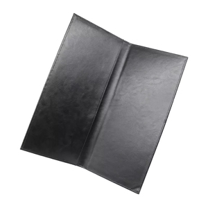 หนังผู้ถือเมนูกันน้ําอาหารค่ําผู้ถือเมนูสําหรับร้านอาหารโรงแรมบาร์ค็อกเทลเมนูครอบคลุม 4.25x11 นิ้ว 2 มุมมอง - Product Image 2