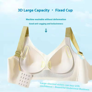 Soutien-gorge de sport sans armatures, push-up réglable, respirant, confortable, sans couture, pour femmes, tailles M à 6XL, super grande taille - Product Image 4