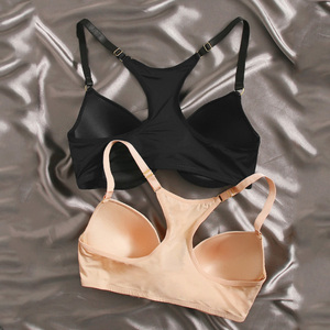 Femme 2 Piezas Set Sujetador Unicolor Soutien-gorge Soutien-gorge Sans Armatures Fermeture frontale Basics 2pack Metal Decor Underwire Bra - Product Image 4