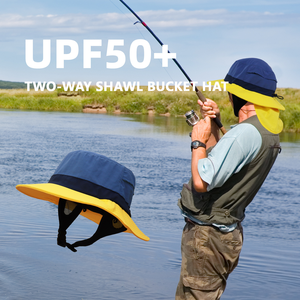 Mùa Hè Upf50 + Cổ Bảo Vệ Hat Nhanh Chóng Làm Khô Ngư Dân Hat Thể Thao Nước Xô Lướt Mũ Với Cổ Nắp - Product Image 5