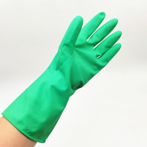 Xingli biểu tượng tùy chỉnh Găng tay cao su chống trượt bền dài tay áo hộ gia đình nhà bếp làm sạch nấu ăn nóng bán Găng tay cao su thực phẩm - Product Image 4