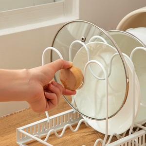 Escurridor de Platos Home Basics, Tamaño L, Ajustable, para Almacenamiento en la Encimera de la Cocina, para Platos y Tazones - Product Image 4