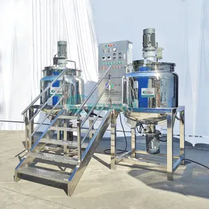 Petroleum Jelly Mixing Emulsifying Tank Viscous Liquid Mixer Homogenizer Lotion Cosmetic Face Cream Making Machine