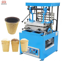 Gaufrette commerciale de cône de crème glacée de biscuit faisant la machine
