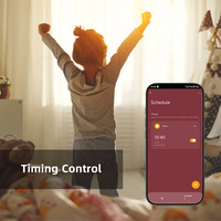 Bilihondim UK Prise Intelligente Wi-Fi avec Bouton de Contrôle et Variateur 1 Canal 200W Compatible Tuya Assistant Commande Sans Fil 1A