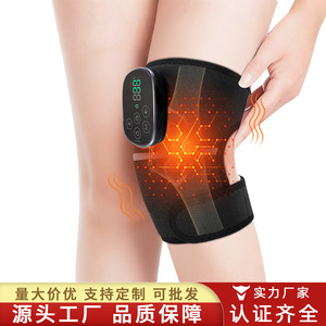 Genouillère chauffante infrarouge avec contrôle numérique, thérapie thermique, protection des articulations, unisexe, noir - Product Image 3