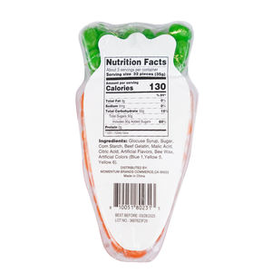 Caramelle Gommose Amos Holiday Easter al Gusto di <span class=keywords><strong>Arancia</strong></span> Ricoperte di <span class=keywords><strong>Zucchero</strong></span> Croccante 100g in Contenitore a Forma di Carota - Product Image 5