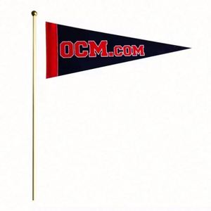 Drapeaux triangulaires en feutre personnalisés avec impression de logo, bannières durables, impression par sublimation, drapeaux en feutre brodés vierges personnalisés - Product Image 6