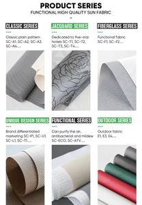 Tessuto in poliestere per tende da sole, tessuto parasole impermeabile per esterni, tessuto per tende a rullo da ufficio - Product Image 6