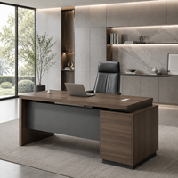 Bureau en bois, bureau de travail avec rangement dissimulé, bureau moderne, bureau de travail 160 cm, mobilier de bureau pour petite pièce