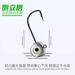 Aohu Fish Eye Root Hook, Micro Señuelo de Pesca, Cabeza Plomada para Pesca de Lubina en Lago - Product Image 2
