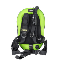 DIEDDP - Placa de Soporte Doble para Buceo, Modelo Flyback BCD Profesional, Control de Estabilidad, Material de Nailon Ligero