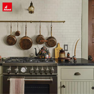 Armoire de cuisine moderne Allandgroup Craftsman, base de rangement écologique de style européen, porte en panneau de bois, pour salle à manger, cuisine - Product Image 5