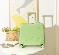 Valise pour enfants en forme de crème glacée avec siège, sacs à main légers pour garçon et fille, valise de voyage