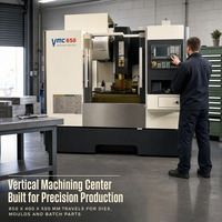 Centre d'usinage vertical CNC VMC650, broche BT40 8000 tr/min, 24 outils ATC, fraiseuse verticale pour la découpe des métaux