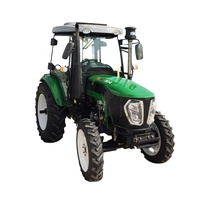Tracteur à roues YTO diesel 40/45 CV, 4x4, transmission par engrenages, utilisation agricole, design compact multifonctionnel avec cabine ou cadre de sécurité