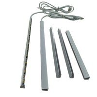 Barre lumineuse LED USB 5V rigide avec interrupteur marche/arrêt pour éclairage sous armoire, cuisine, placard, vitrine DIY
