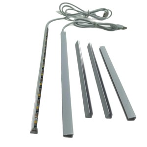 Barra de Luz <span class=keywords><strong>LED</strong></span> Rígida USB de 5V <span class=keywords><strong>con</strong></span> Interruptor de Encendido/Apagado, Iluminación Debajo del Gabinete para <span class=keywords><strong>Cocina</strong></span>, Armario, Vitrina, Exhibidor - Product Image 6