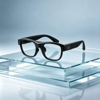 Lunettes intelligentes multilingues avec fonction d'interprétation en temps réel, traduction IA, en alliage de magnésium léger pour la communication
