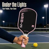 Raquette de pickleball en fibre de carbone avec noyau de 16 mm pour l'éducation physique scolaire et les programmes d'entraînement des clubs de loisirs communautaires