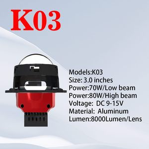 Haute qualité 90W 9000LM bi-LED projecteur phare nouveau modèle F5 K01 K03 KA7 15V 6500K pour véhicules RHD & LHD - Product Image 4