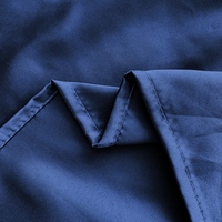 Parure de draps de luxe en soie glacée – Draps de lit en polyester satiné couleur unie