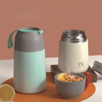 2026 Emerit Best-seller Sans BPA Logo personnalisé 450ml 650ml Bouteilles alimentaires isothermes sous vide en acier inoxydable 18/8 à double paroi