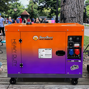 Kèm theo máy phát điện diesel 10KW 12KW 1/3 pha im lặng điện bắt đầu 380V/220V cách nhiệt cho công nghiệp điện dự phòng - Product Image 2