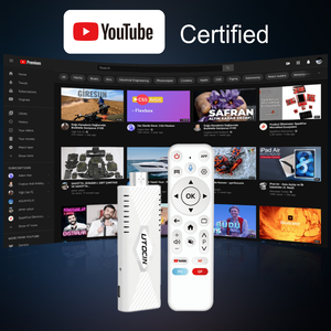 Android 14.0 <span class=keywords><strong>TV</strong></span> Stick 4K Smart Media Player WF U12 RK3539 Quad Core Certificato <span class=keywords><strong>YouTube</strong></span> Dongle <span class=keywords><strong>TV</strong></span> Streaming con Telecomando Vocale - Product Image 3