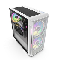 JNP kustom menara sedang ATX komputer PC casing Oem Desktop Gamer kipas pendingin produk baru dalam stok langsung pabrik pasokan