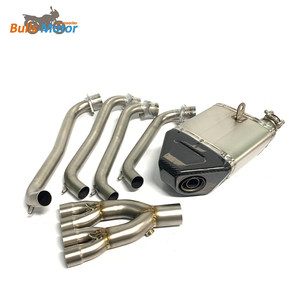 Système d'échappement complet en acier inoxydable pour Honda CBR650R CB650R CBR650F <span class=keywords><strong>CB650F</strong></span>, pièces de moto, échappement avant de haute qualité - Product Image 1