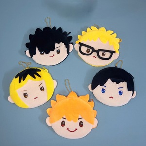 Mini Peluche Suave de 10CM de <span class=keywords><strong>Haikyuu</strong></span> Versión Q Monederos de Peluche Hinata Shoyo y Oikawa Tooru, Juguetes de Peluche de Anime, Llaveros Colgantes - Product Image 1