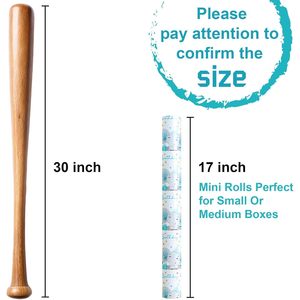 Maypluss Baby Boy Wrapping Paper Roll 17 Inch X 33 Feet Blue Elephant Theme Birthday Gift <b>Wrap</b> Eco Friendly Craft Paper - Product Image 4